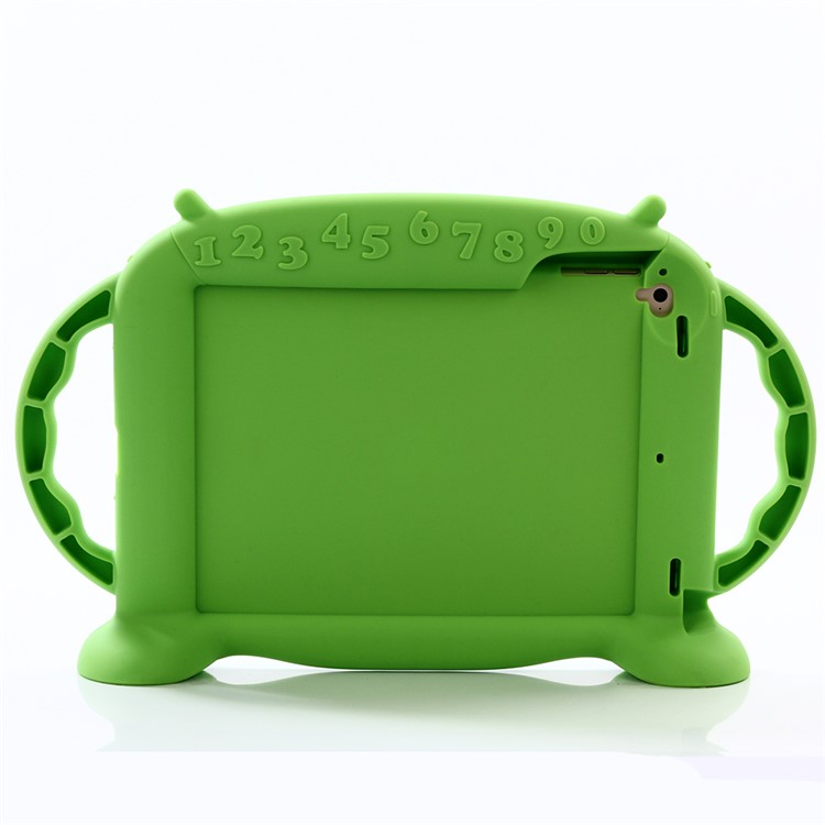 3D Cute Baby Monster Kids Shockproof Silicone Tablet Case for iPad 9.7-inch (2017) - Green-5