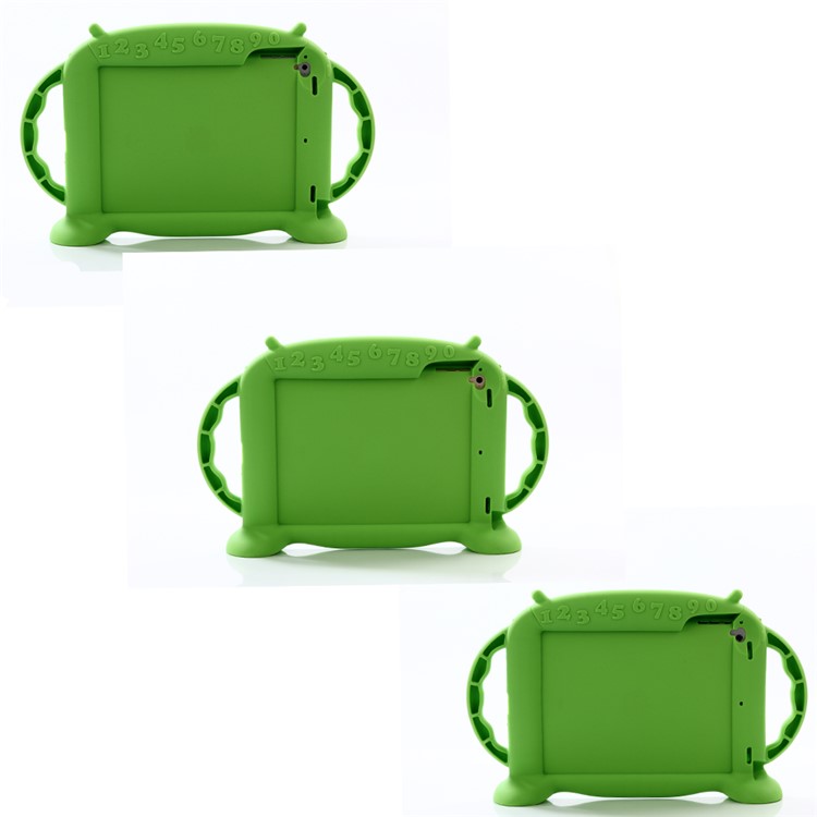 3D Cute Baby Monster Kids Shockproof Silicone Tablet Case for iPad 9.7-inch (2017) - Green-6