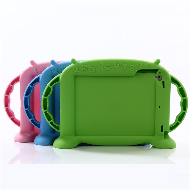 3D Cute Baby Monster Kids Shockproof Silicone Tablet Case for iPad 9.7-inch (2017) - Green-8