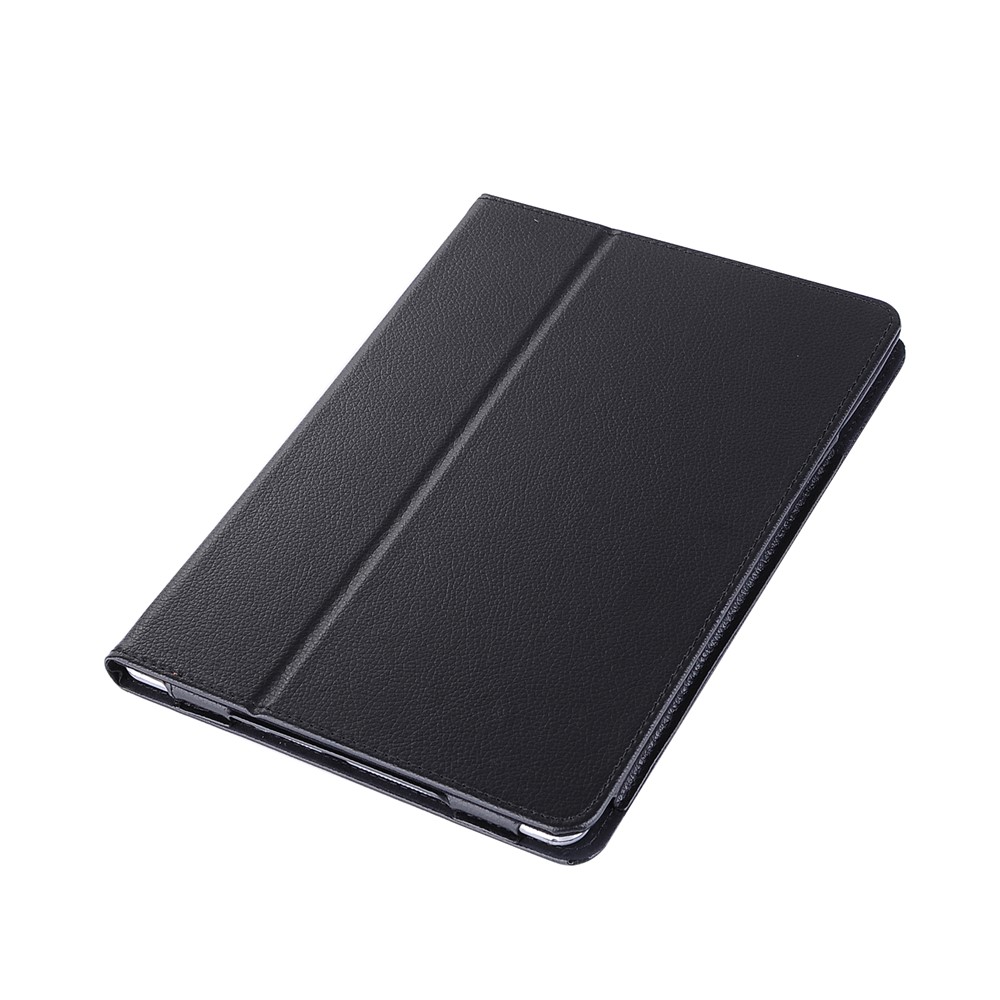 For iPad 9.7-inch (2017) Flip Stand Smart Leather Tablet Case Litchi Texture - Black-5