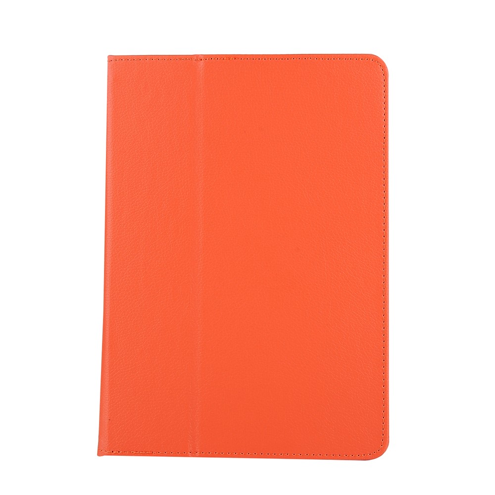 For iPad 9.7 (2018) / 9.7 (2017) Flip Stand Smart Leather Tablet Case Litchi Texture - Orange