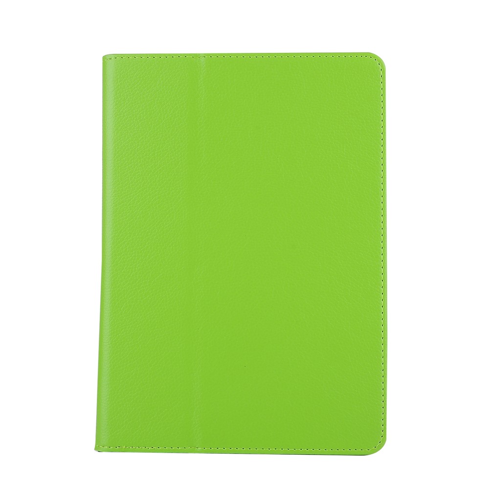 For iPad 9.7 (2018) / 9.7 (2017) Flip Stand Smart Leather Tablet Case Litchi Texture - Green