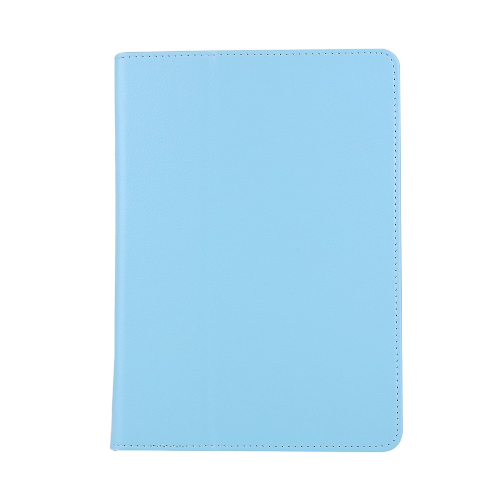 For iPad 9.7 (2018) / 9.7 (2017) Flip Stand Smart Leather Tablet Case Litchi Texture - Baby Blue