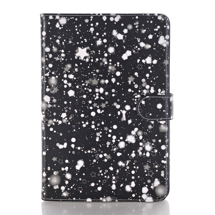 Starry Sky Pattern Smart Awakening Stand Leather Card Holder Folio Case Accessory for iPad Mini 3 2 1 - White-1