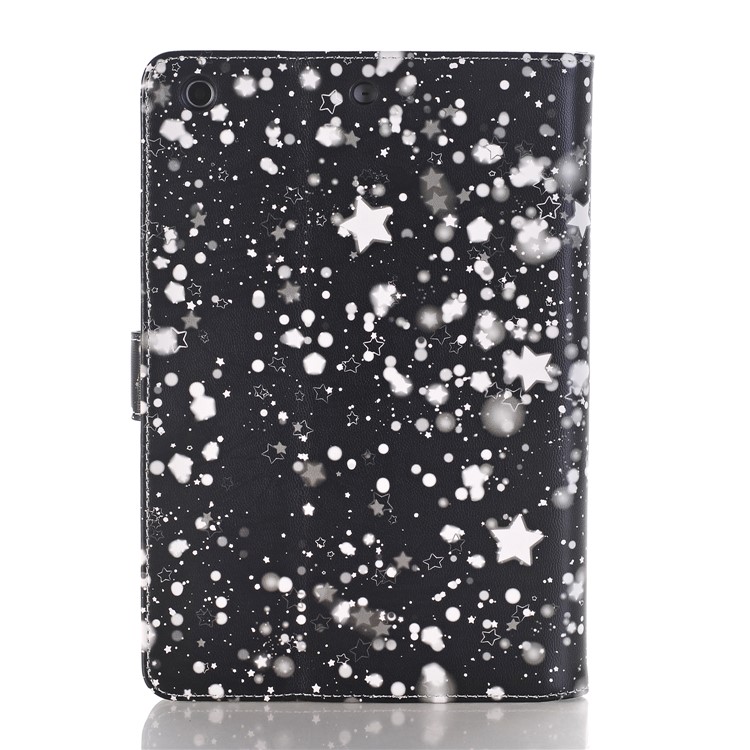 Starry Sky Pattern Smart Awakening Stand Leather Card Holder Folio Case Accessory for iPad Mini 3 2 1 - White-2