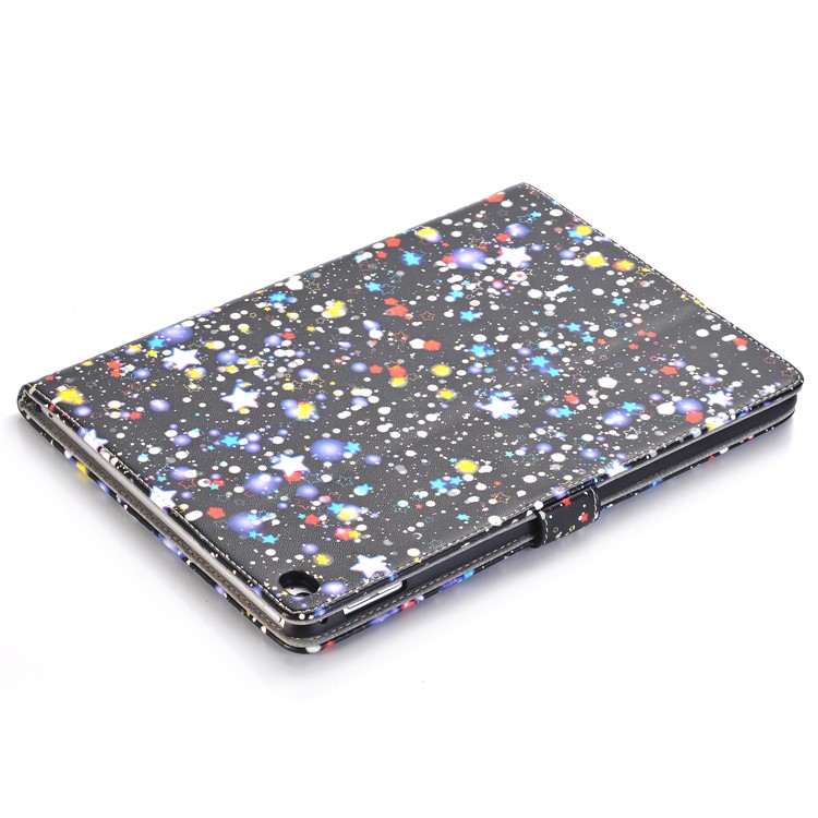 Starry Sky Pattern Wallet Stand Leather Smart Case Accessory for iPad Air 2 - Blue-5