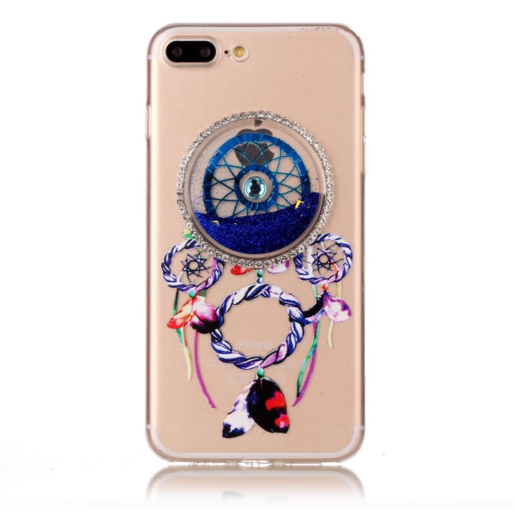 Dream Catcher Flowing Quicksand TPU Phone Case for iPhone 7 Plus 5.5 - Dark Blue-2