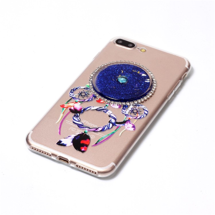 Dream Catcher Flowing Quicksand TPU Phone Case for iPhone 7 Plus 5.5 - Dark Blue-3