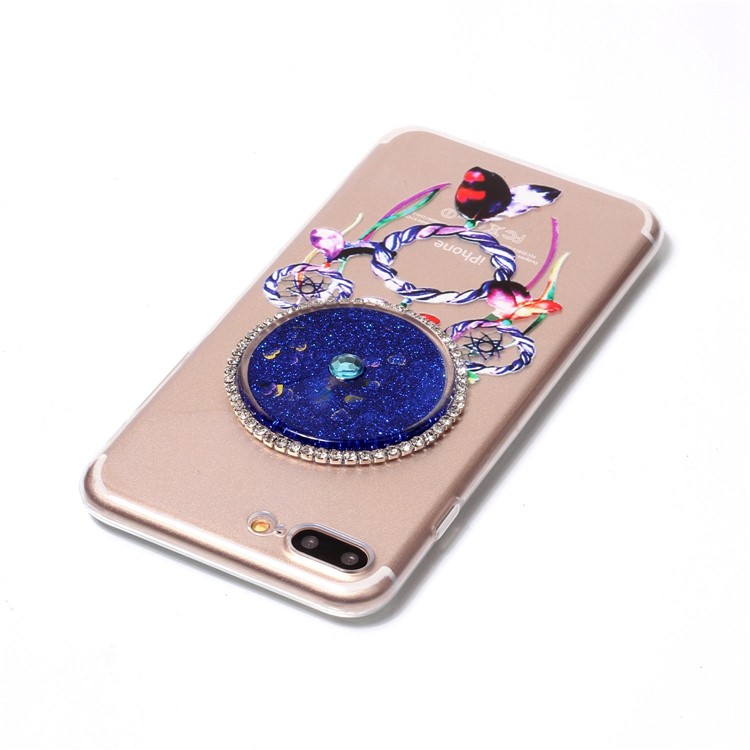 Dream Catcher Flowing Quicksand TPU Phone Case for iPhone 7 Plus 5.5 - Dark Blue-4