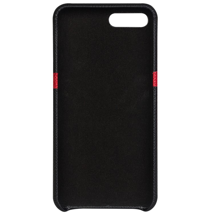 QIALINO Cross Texture Cowhide Leather Coated PC Back Cover for iPhone 7 Plus 5.5 inch-3