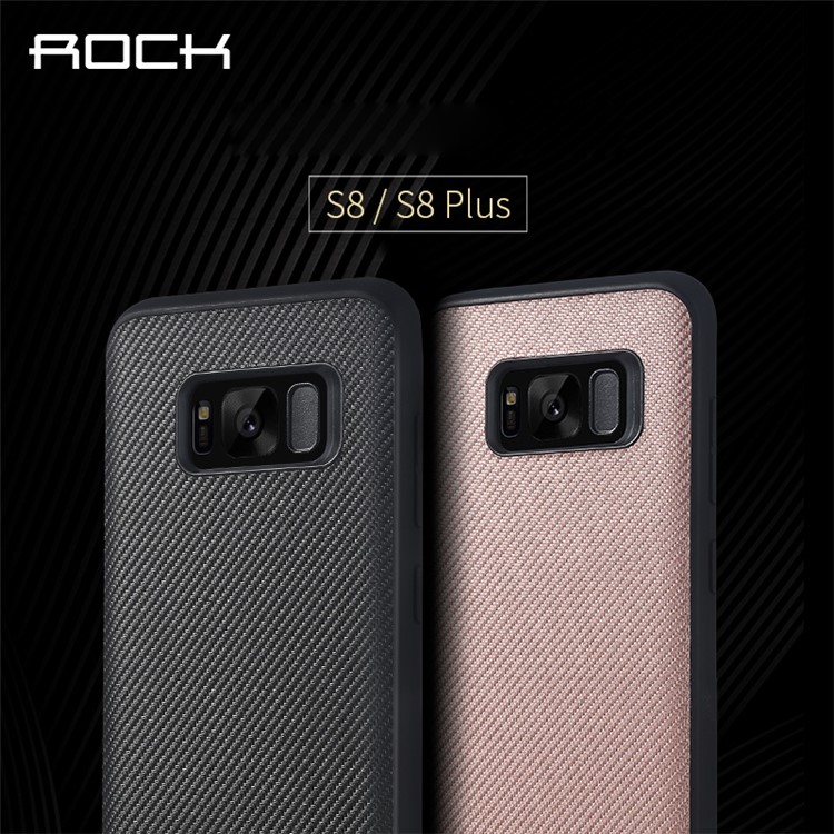 ROCK Origin Series for Samsung Galaxy S8 Plus G955 Carbon Fiber Texture PC TPU Hybrid Case - Black-7