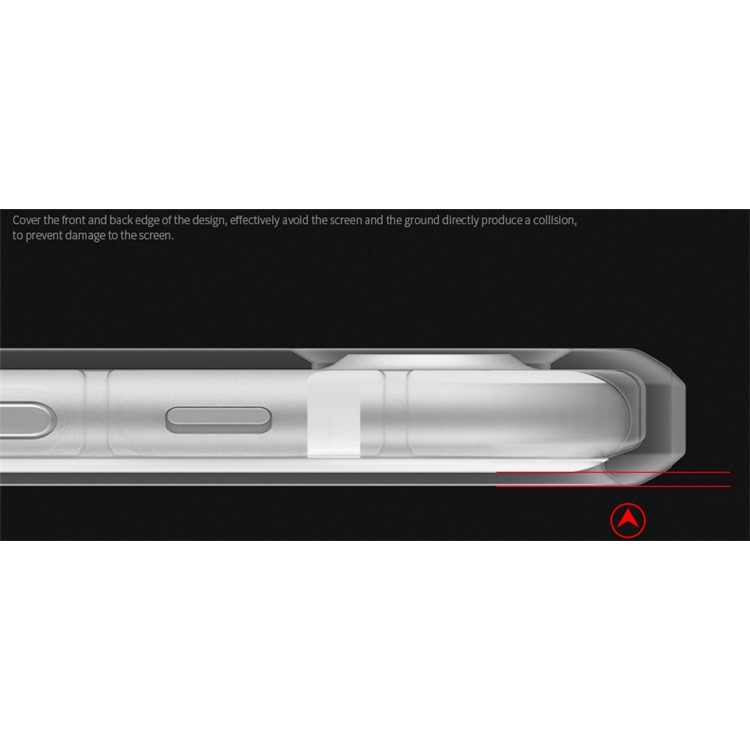 BOW Shock Absorption Clear Soft TPU Case with ABS Kickstand for iPhone 7 Plus - White-7