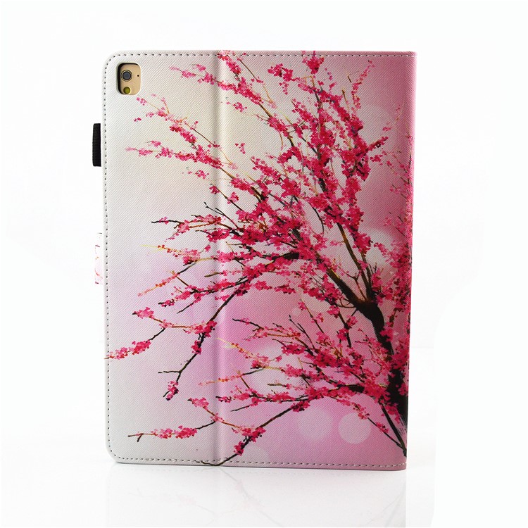 For iPad Pro 9.7 inch Pattern Printing Leather Card Holder Stand Case - Plum Blossom-3