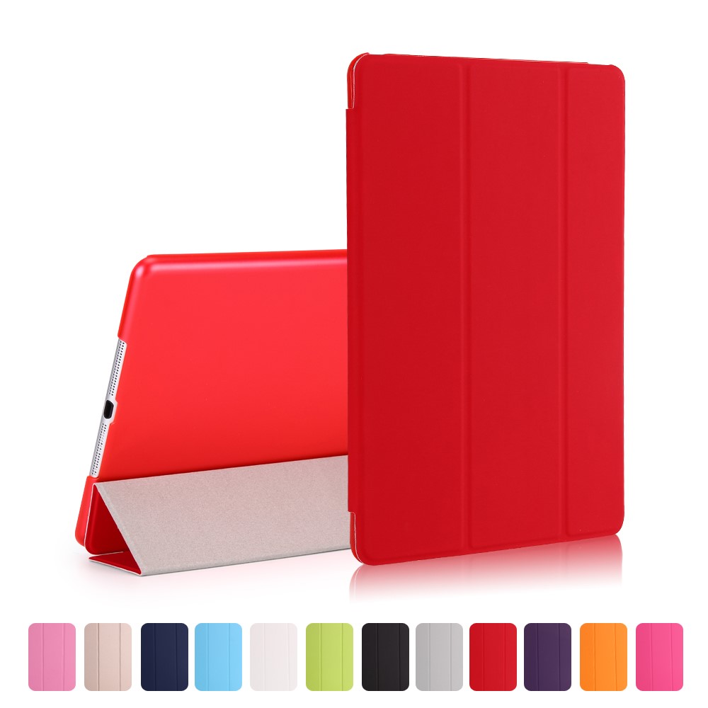 Tri-fold Smart copertura copertura per iPad 9,7 pollici (2017) - Rosso-1