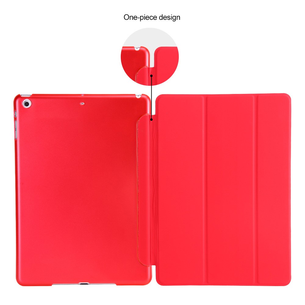 Tri-fold Smart copertura copertura per iPad 9,7 pollici (2017) - Rosso-5