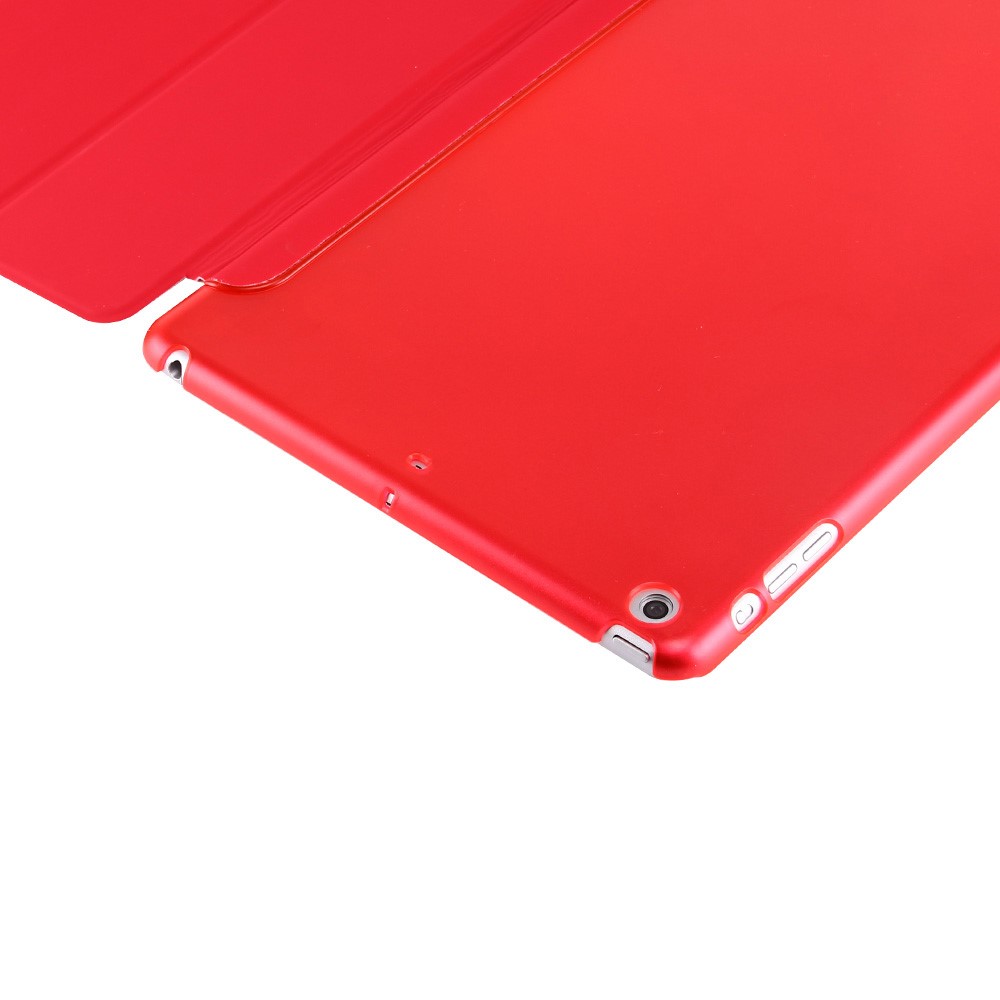 Multi-Color Magnetic Tri-fold Stand Smart Awake/Sleep Leather Case for iPad 9.7 (2018) / 9.7 (2017) - Red-7