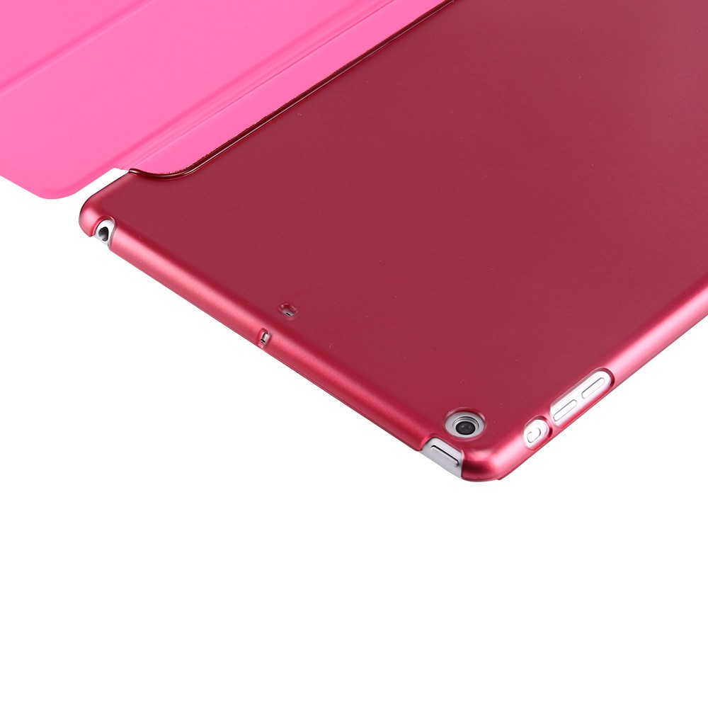 For iPad 9.7 (2018) / 9.7 (2017) Tri-fold Stand Leather Smart Cover Case - Rose-7