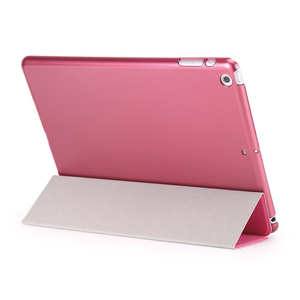 Tri-fold Stand Awakening Leather Smart Cover for iPad 9.7 (2018) / 9.7 (2017) - Pink-3