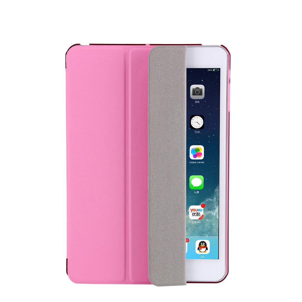 Tri-fold Stand Awakening Leather Smart Cover for iPad 9.7 (2018) / 9.7 (2017) - Pink-6