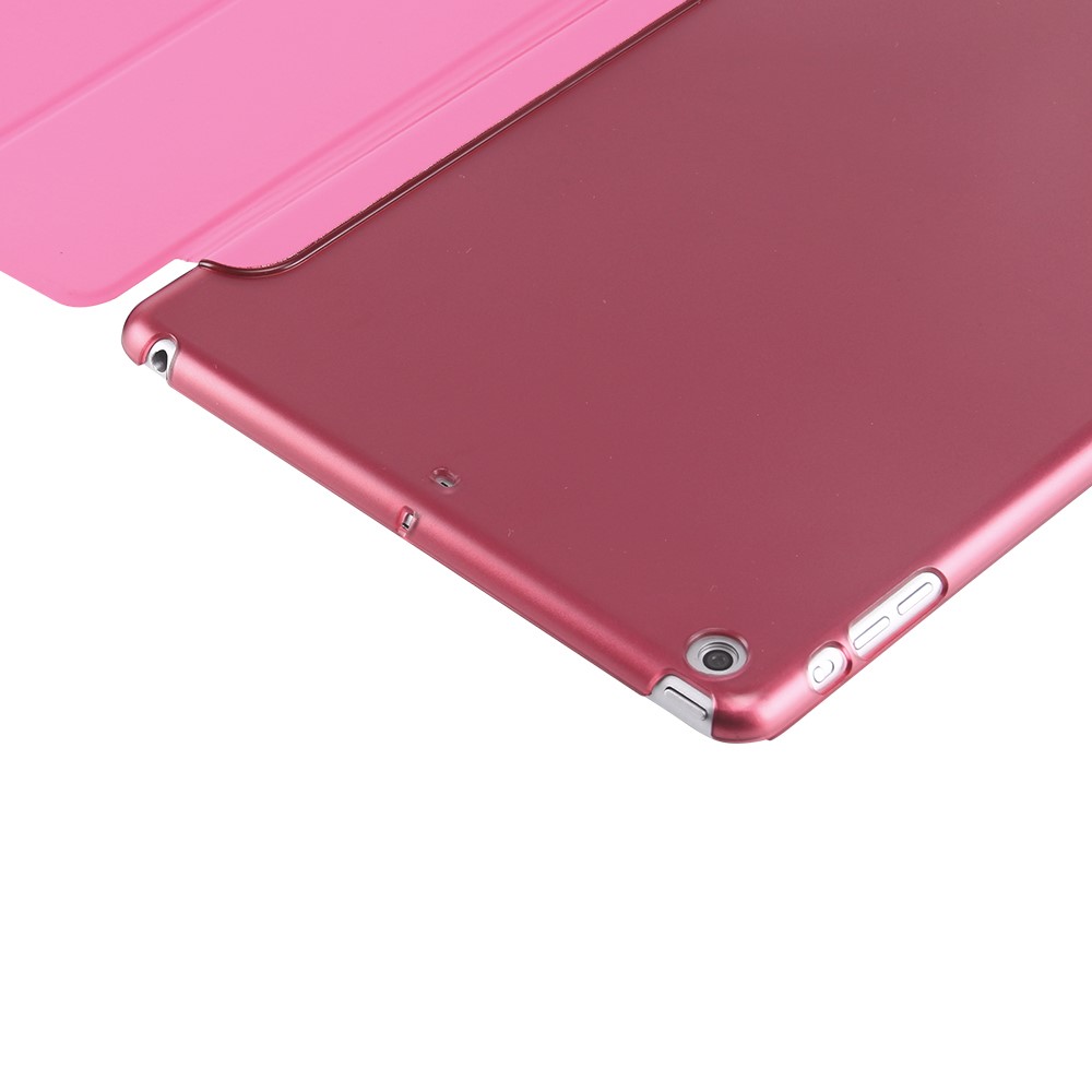 Tri-fold Stand Awakening Leather Smart Cover for iPad 9.7 (2018) / 9.7 (2017) - Pink-7