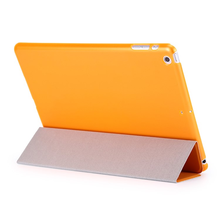 Tri-fold Stand Smart Sleep Leather Tablet Cover for iPad 9.7 (2018) / 9.7 (2017) - Orange-3