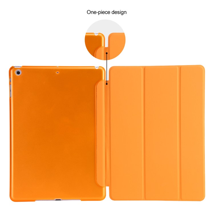 Tri-fold Stand Smart Sleep Leather Tablet Cover for iPad 9.7 (2018) / 9.7 (2017) - Orange-5