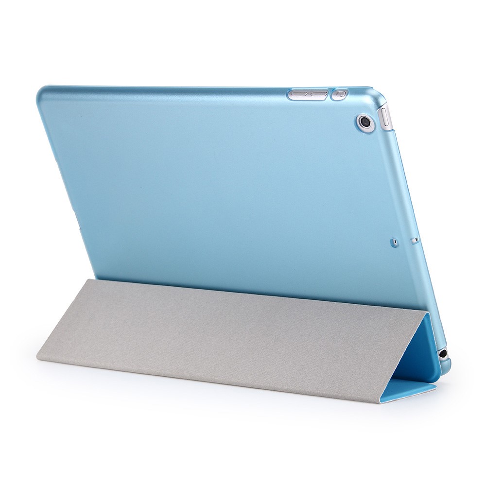 Smart Wake Sleep Tri-fold Leather Stand Cover for iPad 9.7 (2018) / 9.7 (2017) - Baby Blue-3