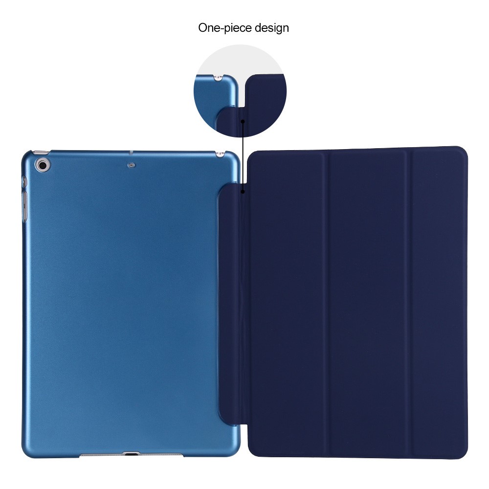 Custodia In Pelle Con Supporto Tri-fold Per Ipad Da 9,7 Pollici (2017) - Blu Scuro-5