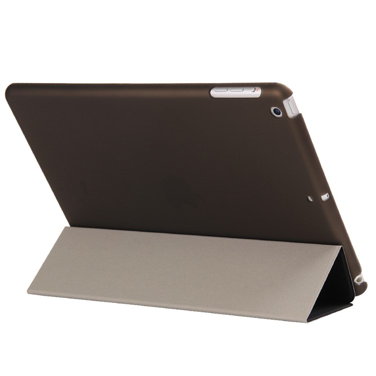 2-in-1 Tri-fold Stand Smart Leather Tablet Cover + PC Companion Case for iPad 9.7 (2018) / 9.7 (2017) - Black-3
