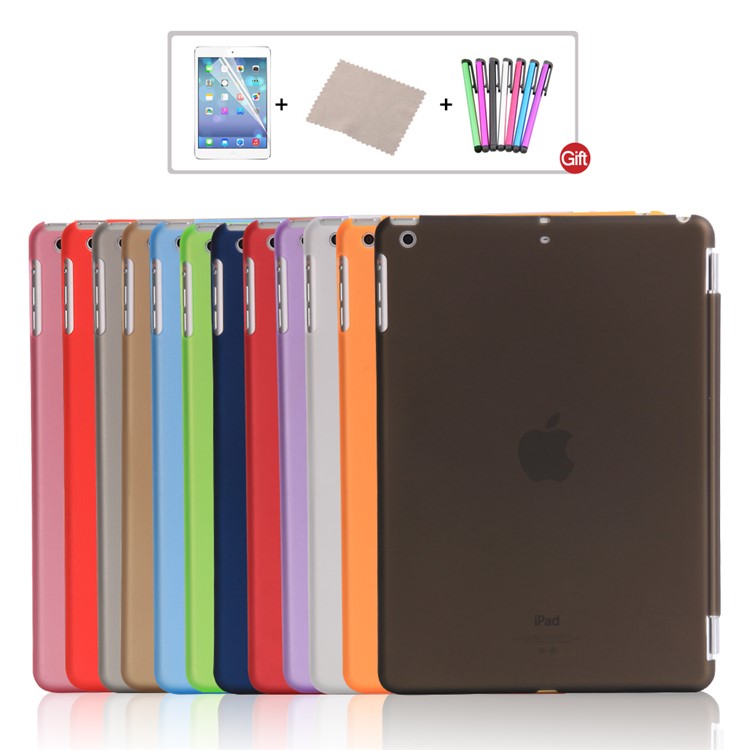 2-in-1 Tri-fold Stand Smart Leather Tablet Cover + PC Companion Case for iPad 9.7 (2018) / 9.7 (2017) - Black-7