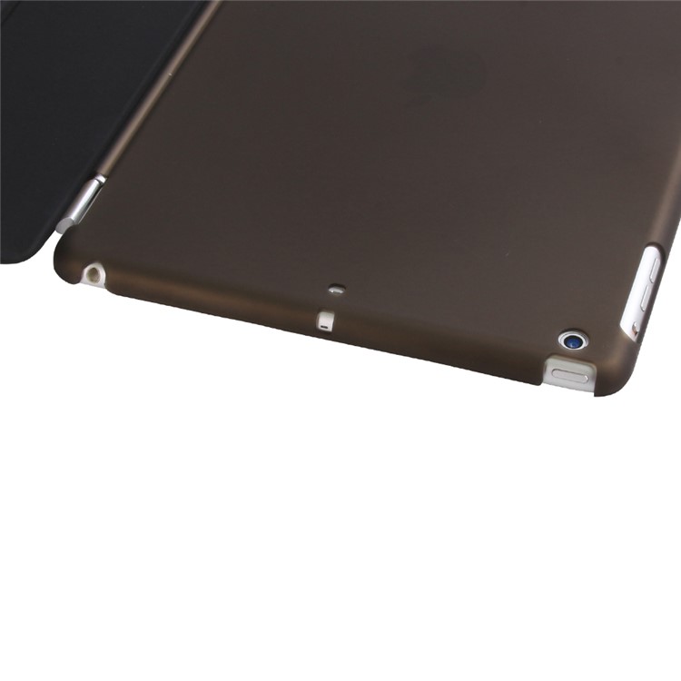 2-in-1 Tri-fold Stand Smart Leather Tablet Cover + PC Companion Case for iPad 9.7 (2018) / 9.7 (2017) - Black-8