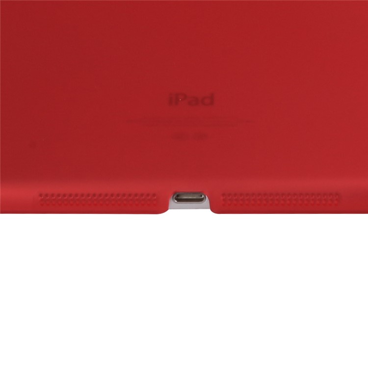 2-in-1 Back PC Companion Case + Tri-fold Smart Leather Stand Cover for iPad 9.7 (2018) / 9.7 (2017) - Rose-9