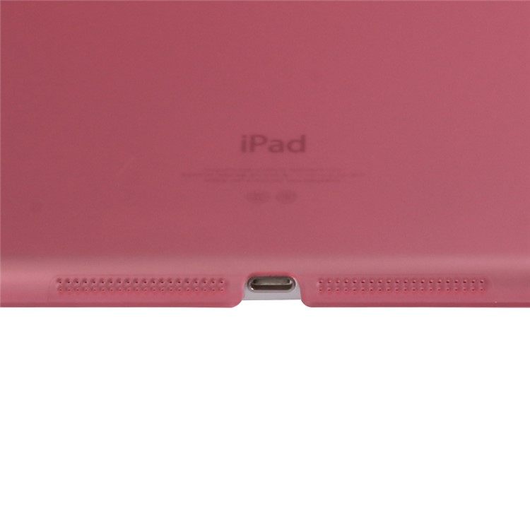 2-in-1 Back Hard Companion Case + Tri-fold Leather Smart Cover Stand for iPad 9.7 (2018) / 9.7 (2017) - Pink-10