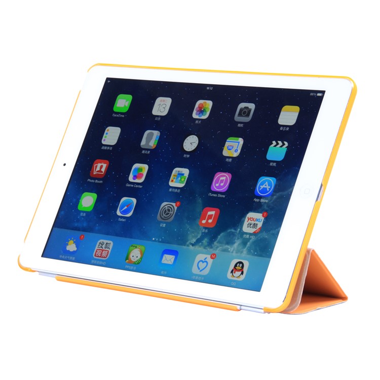 2-in-1 Back Hard Companion Case + Tri-fold Leather Smart Cover Stand for iPad 9.7 (2018) / 9.7 (2017) - Pink-2