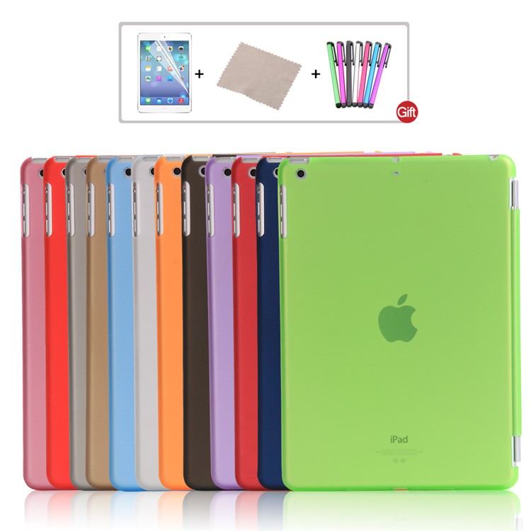 2-in-1 Tri-fold Smart Wake Sleep Leather Cover + PC Companion Case for iPad 9.7 (2018) / 9.7 (2017) - Green-7
