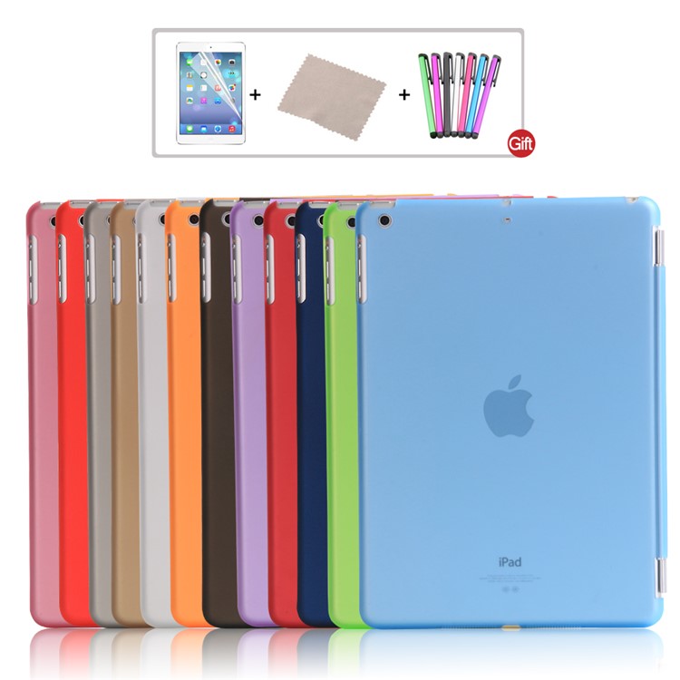 2-in-1 Tri-fold Stand Leather Smart Cover + PC Hard Back Case for iPad 9.7 (2018) / 9.7 (2017) - Baby Blue-7