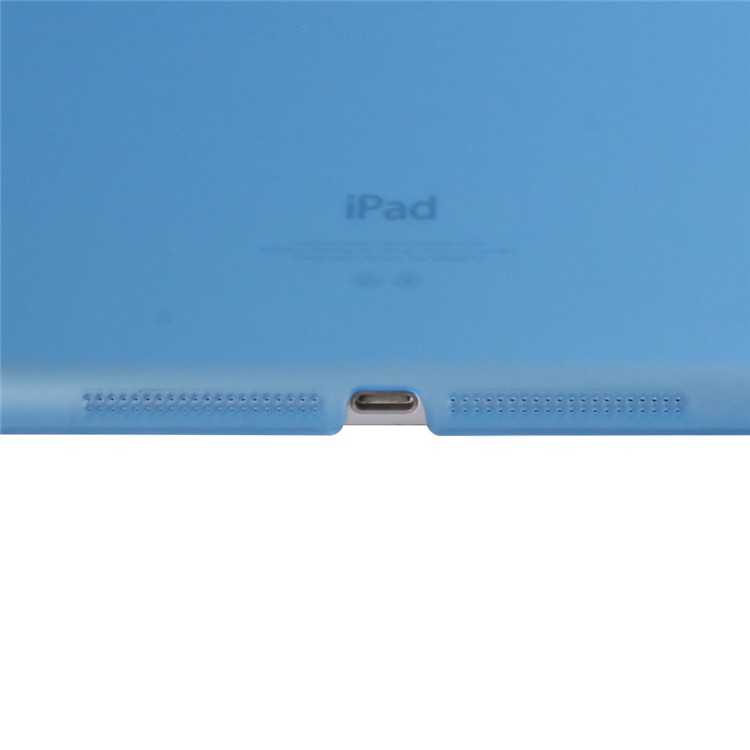 2-in-1 Tri-fold Stand Leather Smart Cover + PC Hard Back Case for iPad 9.7 (2018) / 9.7 (2017) - Baby Blue-9
