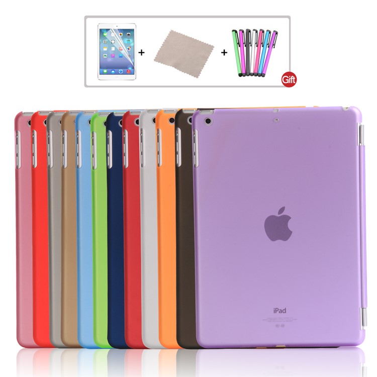 2-in-1 Tri-fold Smart Leather Front Cover + PC Companion Case for iPad 9.7 (2018) / 9.7 (2017) - Purple-7
