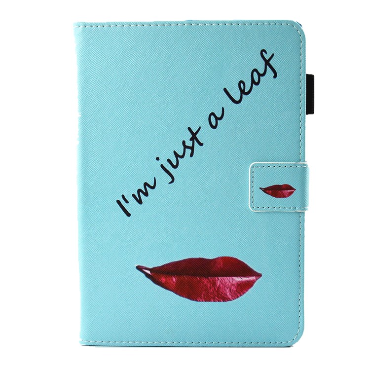 Pattern Printing Wallet Leather Stand Cover for iPad 9.7 (2017) - I'm Just A Leaf-1