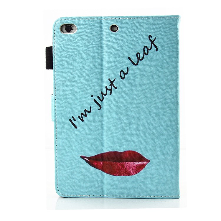 Pattern Printing Wallet Leather Stand Cover for iPad 9.7 (2017) - I'm Just A Leaf-2