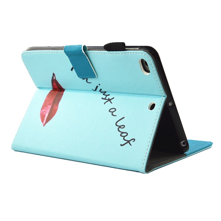 Pattern Printing Wallet Leather Stand Cover for iPad 9.7 (2017) - I'm Just A Leaf-5