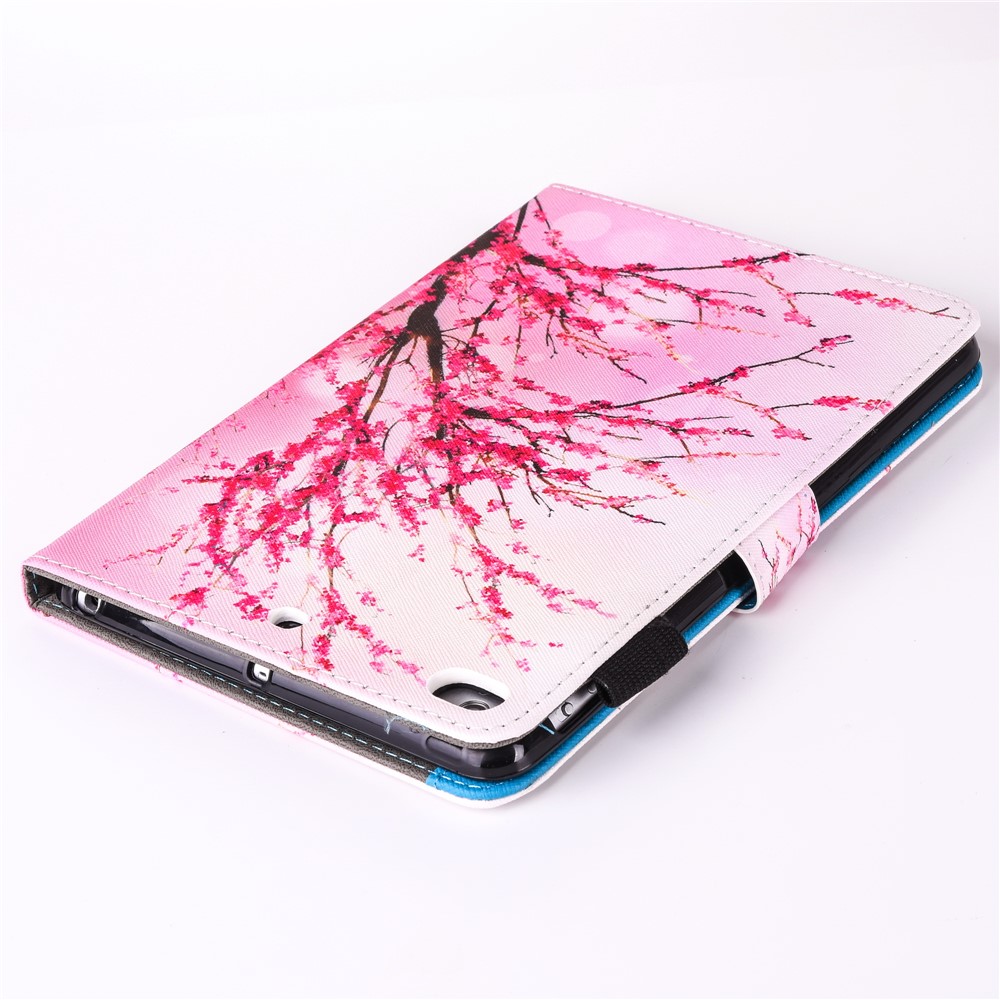For iPad 9.7 (2018) / 9.7 (2017) Pattern Printing Leather Card Holder Tablet Case - Plum Blossom-5