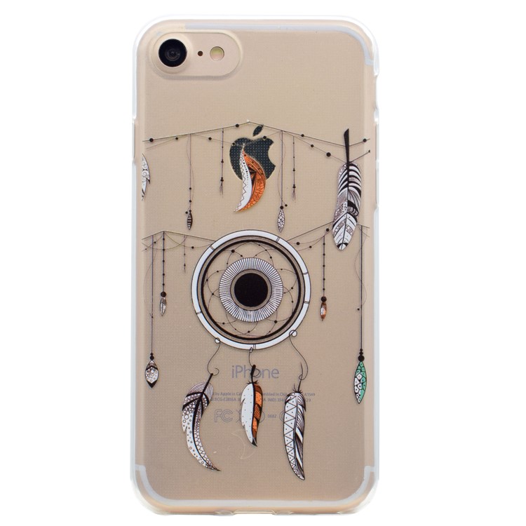 Pattern Printing TPU Soft Case for iPhone 7 - Dream Catcher-1