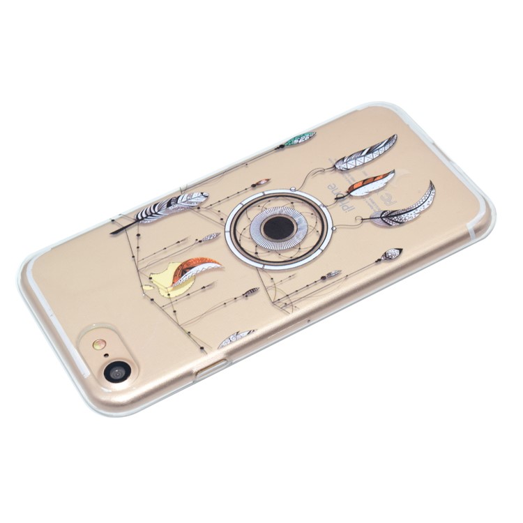 Pattern Printing TPU Soft Case for iPhone 7 - Dream Catcher-3