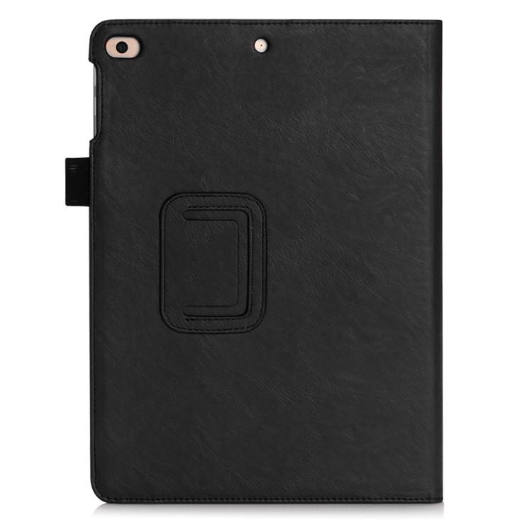 For iPad 9.7-inch (2017) Awakening Smart Leather Case with SIM/Credit Card Slots - Black-3