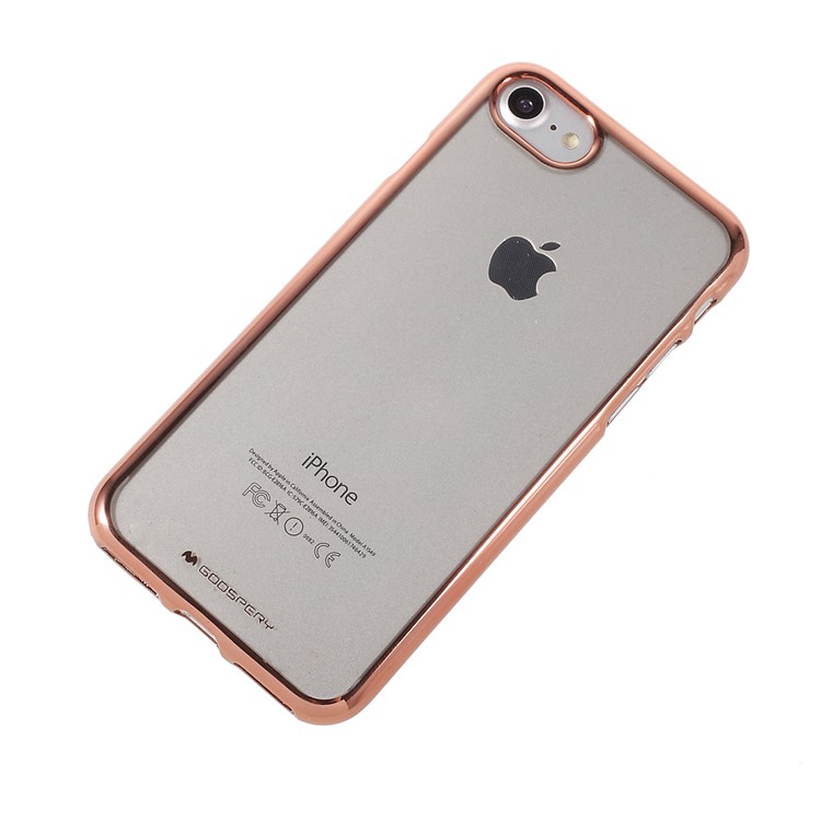 MERCURY GOOSPERY Ring 2 Case for iPhone 8 / 7 4.7 inch Electroplating TPU Soft Case - Rose Gold-3
