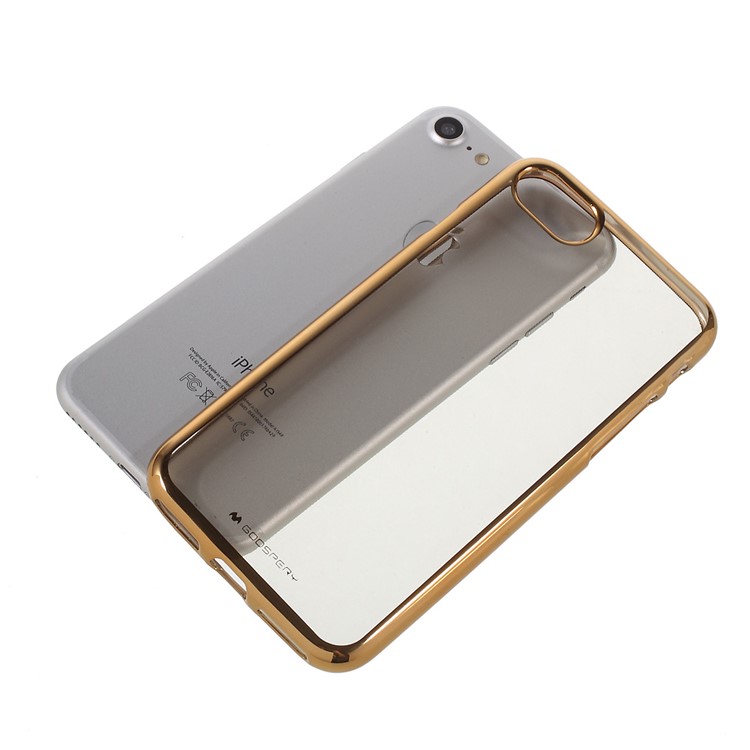 MERCURY GOOSPERY Ring 2 Case Electroplating TPU Mobile Shell for iPhone 8 / 7 4.7 inch - Gold-1