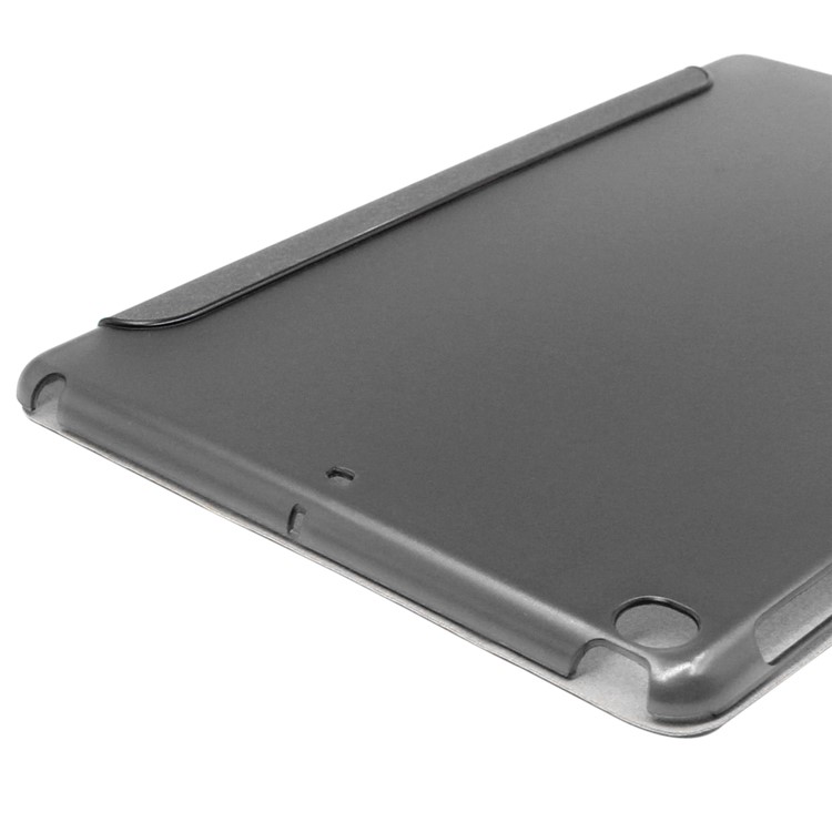 ENKAY for iPad 9.7 (2017) Silk Texture Tri-fold Leather Smart Case with Stand - Black-6