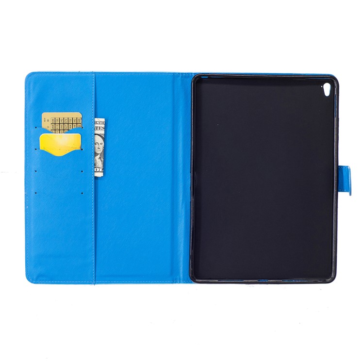 Pattern Printing Leather Wallet Stand Case Accessory for iPad Pro 9.7 inch - Giraffe is Riding Dolphin-6