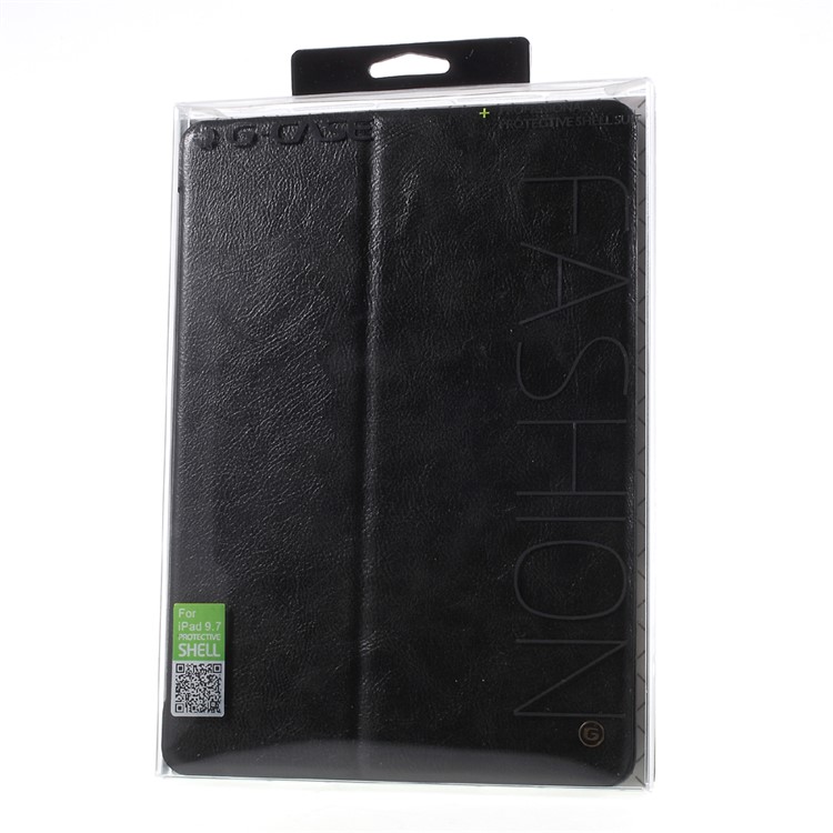 G-CASE PU Leather Flip Case for iPad 9.7 (2017) - Black-12
